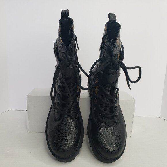 NWOB Guess Orana Women's Brown Combat Boot - Size 8.5 - Picture 3 of 8